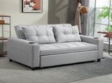 Two-Seater Pull-Out Sofa Bed - Light Grey T3398P344482