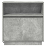 LED Sideboard Concrete grey 71 x 34.5 x 75 cm Engineered Wood 869653