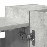 Bathroom Mirror Cabinet Concrete Grey 80x20.5x64 cm Engineered Wood 856035