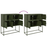 Sideboard Olive Green 100.5x39x107 cm Steel 846600