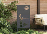 Garden Privacy Screen Anthracite 50 x 140 cm Cold-rolled steel 876317