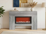Electric Fireplace Grey Sonoma 100 x 24.5 x 90 cm 8020765