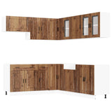 11 Piece Kitchen Cabinet Set Porto Old Wood Engineered Wood 3314939