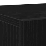 Sideboard Black Oak 90 x 34 x 80 cm Engineered Wood 862955