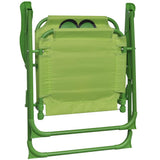 Patio Furniture Green Steel, Polyester Small Foldable 41843