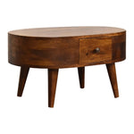 Mini Chestnut Rounded Coffee Table IN3329