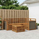 Outdoor Sofa Set 5 pcs Natural 59 x 59 x 37 cm Polyester 3384315