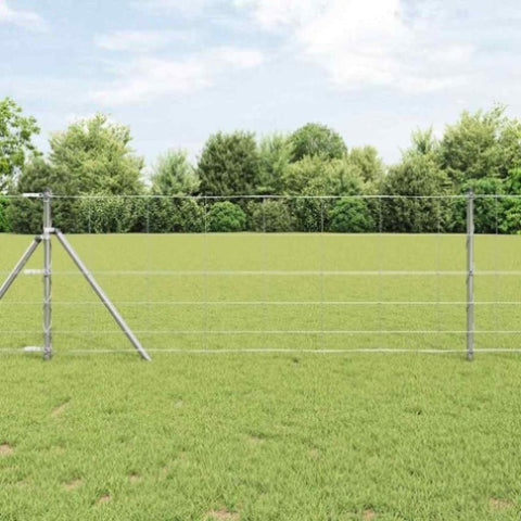 Field Fence Silver 100 x 0.8 m Galvanised steel 42005858
