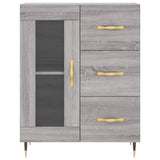 Highboard Grey Sonoma 69,5x34x180 cm Engineered Wood 3189491