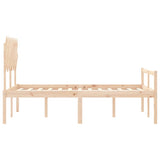 Senior Bed without Mattress Double Solid Wood 3195521