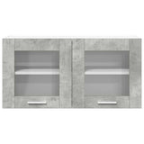 Hanging Cabinet Concrete Grey and White 80 x 31 x 40 cm 884232