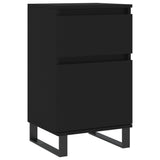 Sideboards 2 pcs Black 40x35x70 cm Engineered Wood 831167
