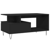 Coffee Table Black 90x49x45 cm Engineered Wood 831021