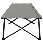 Folding Camping Bed Folding Grey 206 x 76 x 74 cm Oxford fabric 42003165