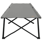 Folding Camping Bed Folding Grey 206 x 76 x 74 cm Oxford fabric 42003165