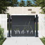 Garden Gate Anthracite 105x105 cm Steel Grass Design 153167