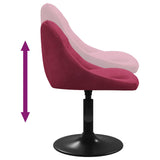 Bar Stool Wine Red Velvet 335322