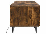 LED TV Cabinet ZWOLLE Smoked Oak Engineered Wood 896470