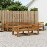 Outdoor Sofa Set 7 pcs Natural Solid Acacia Wood 3382647