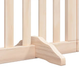 Dog Gate with Door Foldable 12 Panels 600 cm Poplar Wood 3155642