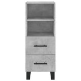 Highboard Concrete Grey 34.5x34x180 cm Engineered Wood 3199325