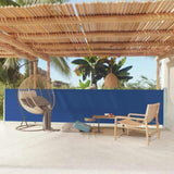 Patio Retractable Side Awning 117x600 cm Blue 317948