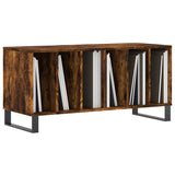 Record Cabinet Smoked Oak 100x38x48 cm Engineered Wood 831761