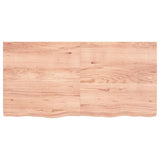 Bathroom Countertop Light Brown 120x60xcm Treated Solid Wood 3156144