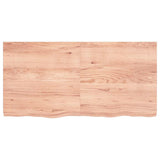 Bathroom Countertop Light Brown 120x60xcm Treated Solid Wood 3156144