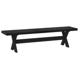Dining Bench NOAIN 160 x 41 x 45 cm Solid Pine Wood Black 42020922