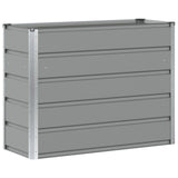 Planter Light Grey 100 x 40 x 75 cm Steel 42018133