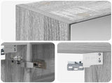 Bathroom Mirror Cabinet Grey Sonoma 50 x 14.5 x 70 cm 889044