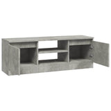 TV Cabinet with Door Concrete Grey 102x30x36 cm 823354