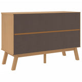 Drawer Cabinet OLDEN Brown Solid Wood Pine 358591