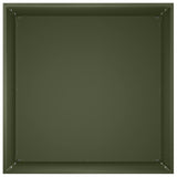 Garden Planter Olive Green 40 x 40 x 75 cm Cold-rolled Steel 8005378