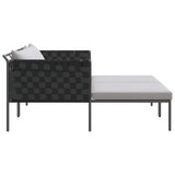 Sunbed Anthracite 153 x 115 x 69.5 cm Powder-Coated Steel 42004134