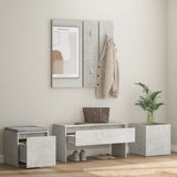 Hallway Furniture Set Concrete Grey Engineered Wood 3082066