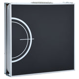 Folding Beer Pong Table 240 cm Black 48188