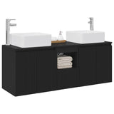 Bathroom Cabinet Set 3 pcs Black 49.5 x 41 x 63 cm 3405638