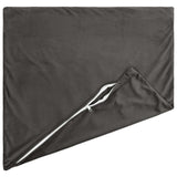 Cushion with Pillow HEERLEN 2 pcs Dark Grey Velvet 928513