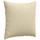 Sofa Pillows 2 pcs Cream 80 x 80 cm Fabric 42014047