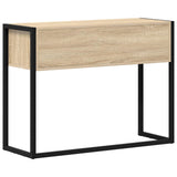 End Table with Drawer Sonoma 100 x 36 x 75 cm Engineered Wood 886697
