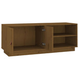TV Cabinet Honey Brown 105x34x40 cm Solid Wood Pine 818223