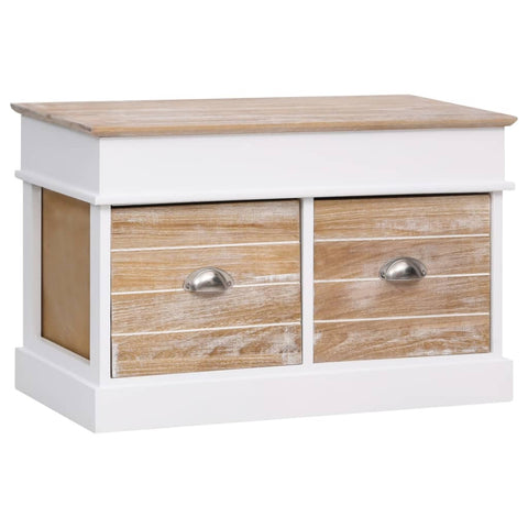 Hall Bench 70x35x45 cm Paulownia Wood 284079
