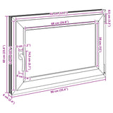 Basement Window RISOR 90 x 50 cm PVC and Glass Anthracite 42047327