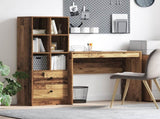 Desk with Drawer with Shelf with Storage 2 pcs Old Wood 3337327