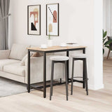 Table Natural 100 x 50 x 77 cm Engineered Wood and Steel 873784