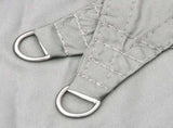 Sun Shade Sail Light Grey 5x4 m 100% Polyester Oxford 4000551