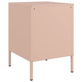 Bedside Cabinet Pink 36x39x50.5 cm Steel 842924
