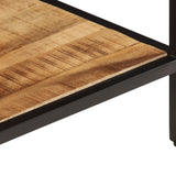 Coffee Table 45x45x35 cm Solid Rough Wood Mango 374067